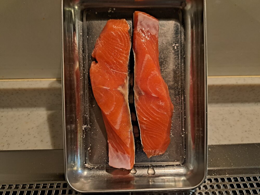 salmon-dehydration