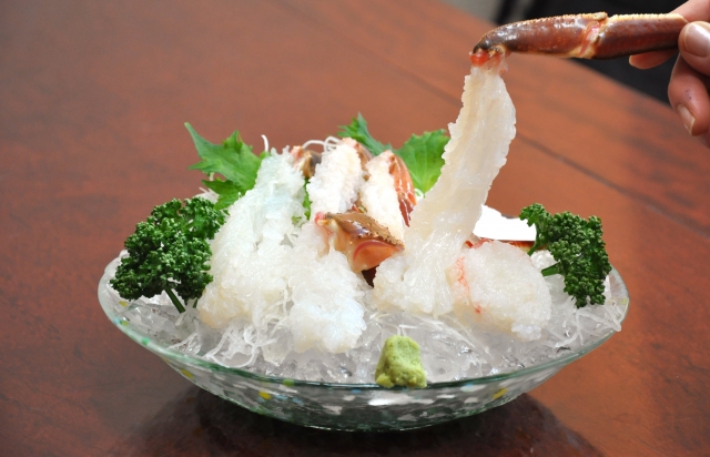 crab-sashimi